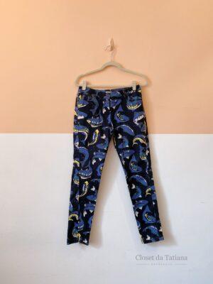 Calça Estampada Peixes Kenzo | Tam: 36