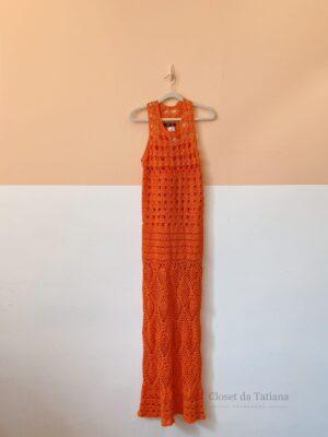 Vestido Crochet Laranja Talie Nk U