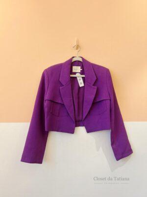 Blazer Curto Roxo Nv | Tam: P