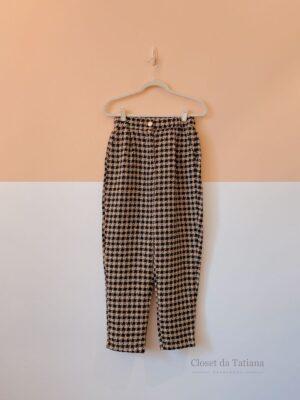 Calça Xadrez Tweed Renner | Tam: P