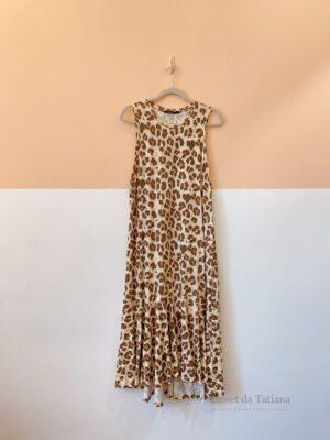 Vestido Onça Malha Animale | Tam: P