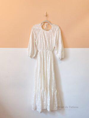 Vestido Off Estrelas Bordadas Dress To | Tam: M