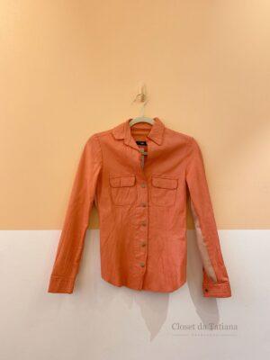 Camisa Couro Rosa Talie Nk | Tam: 34
