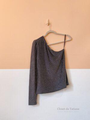 Blusa Preta Brilhos Super Suite | Tam: M