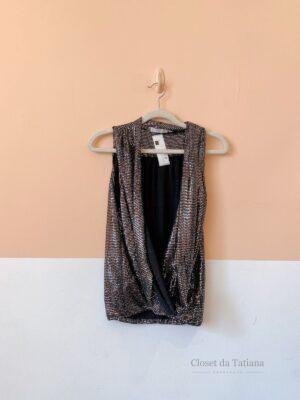 Blusa Brilhos Decote Ateen | Tam: P