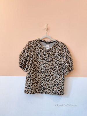 Blusa Onça Bershka | Tam: P