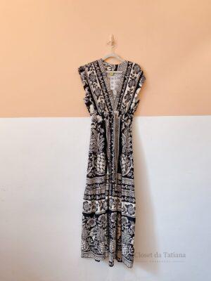 Vestido Malha Estampa P&B Farm | Tam: PP