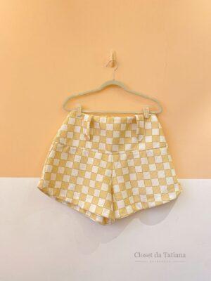 Conjunto Verde Xadrez Textura Animale | Tam: G