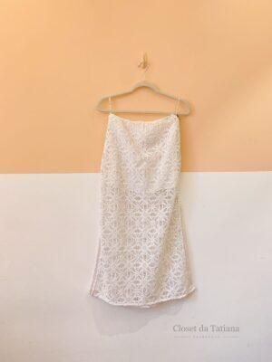 Saia Midi Off Renda Boah | Tam: M