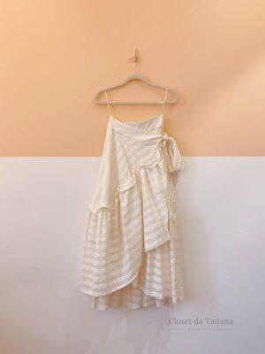 Saia Midi Envelope Off Cris Barros | Tam: 38