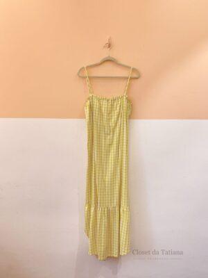 Vestido Xadrez Verde Maria Filó | Tam: G