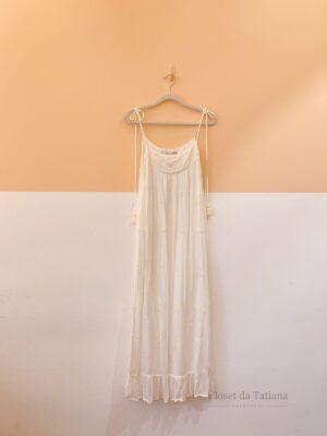 Vestido Off Bordados Maria Filó | Tam: M