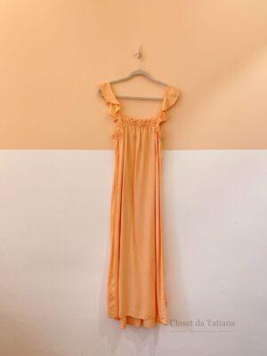 Vestido Laranja Alça Maria Filó | Tam: M