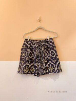 Short Saia Bordados Le Lis Blanc | Tam: 38