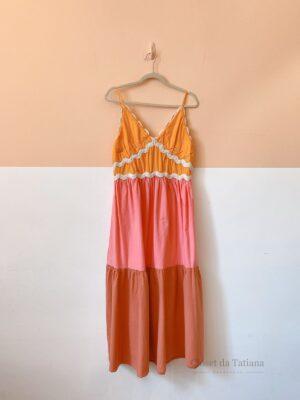 Vestido Rosa/Marrom Dress To | Tam: P