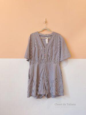 Vestido Listrado Azul Lilly Sarti | Tam: 42