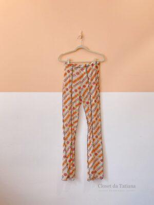 Calça Tule Estampada Cosmo | Tam: M