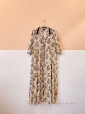 Vestido Estampa P&B Paraiso P/M