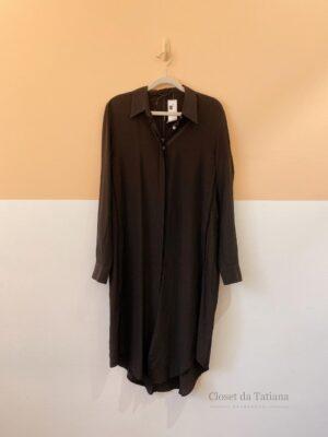 Chemise Preta Alongada Animale | Tam: 40