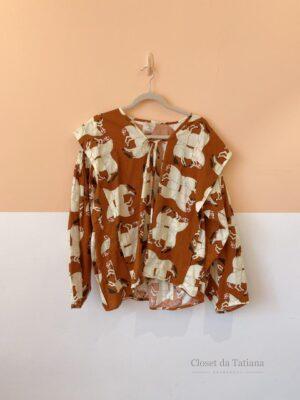 Camisa Estampa Cavalos Nadruz | Tam: P
