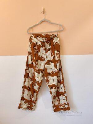 Calça Estampa Cavalos Nadruz | Tam: P