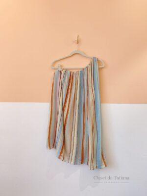 Túnica Listras Cores Fios Brilhos Dress To | Tam: PP