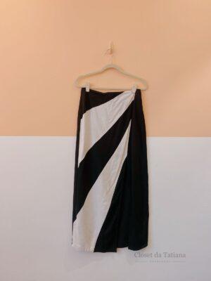 Saia Midi P&B Fenda Dress To | Tam: P