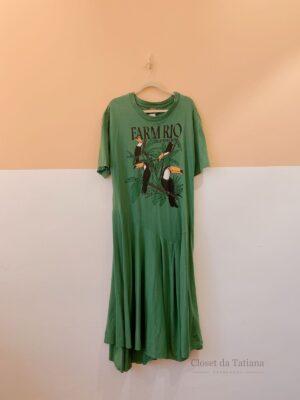 Vestido Malha Verde Farm | Tam: GG