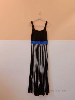 Vestido Preto Tricot Listras Oh, Boy! | Tam: G