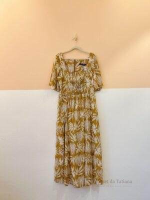Vestido Estampa Bege E Off Andrea Marques | Tam: 40