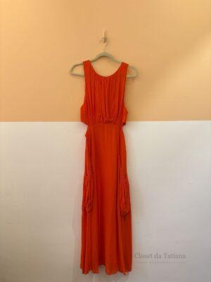 Vestido Laranja Fluido Animale | Tam: 38