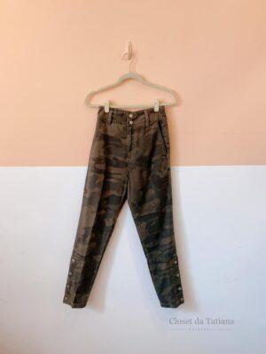 Calça Verde Camuflada J.Chermann | Tam: 34