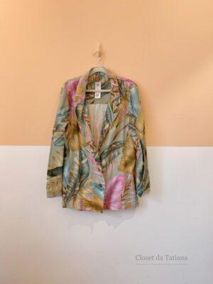 Blazer Esstampado Folhas Farm | Tam: M