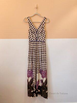 Vestido Estampado Roxo Bzzz | Tam: P