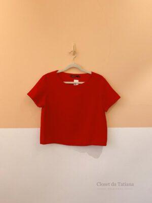 Blusa Vermelha Textura Mixed | Tam: P