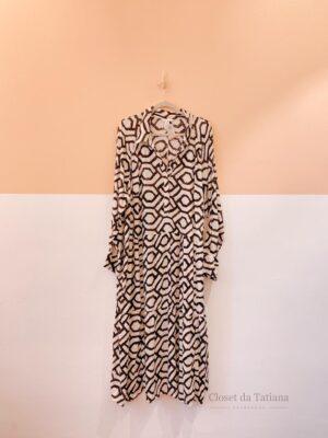 Vestido Estampa P&B H&M Xxl