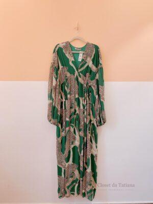 Vestido Verde Fluido Tigres Tig | Tam: G