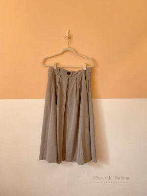 Saia Midi Cinza Zara | Tam: M