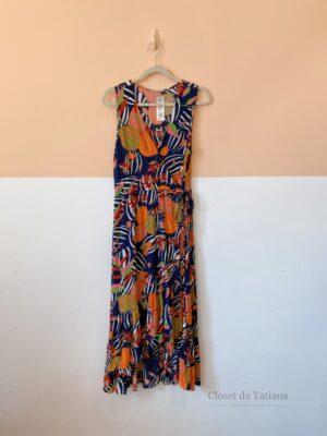 Vestido Envelope Estampado Cantão | Tam: M
