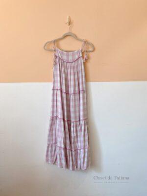 Vestido Xadrez Lilás Dress To | Tam: PP