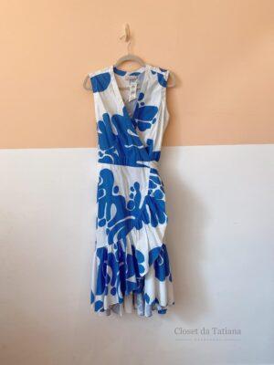 Vestido Estampado Azul Lucidez | Tam: 42