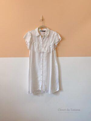 Vestido Curto Off Babados Zara | Tam: M