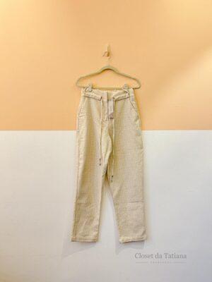 Calça Tweed Bege Renner | Tam: 38