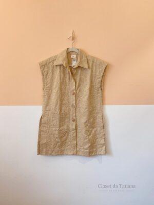 Vestido Curto Bege Bordados Âme | Tam: M