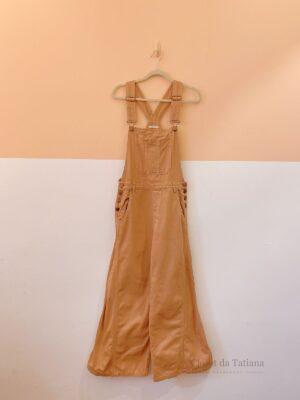 Jardineira Jeans Bege Dress To | Tam: 42