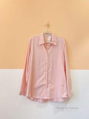 Camisa Rosa Listrada Peepou | Tam: G