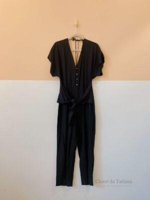 Macacão Preto Amarração Dress To | Tam: M