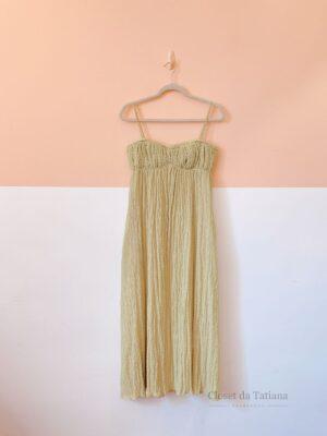 Vestido Verde Textura Framed | Tam: P