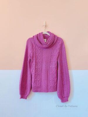 Tricot Roxo Gola Alta | Tam: M