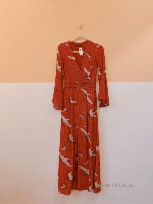 Vestido Vermelho Cisnes Amissima | Tam: P